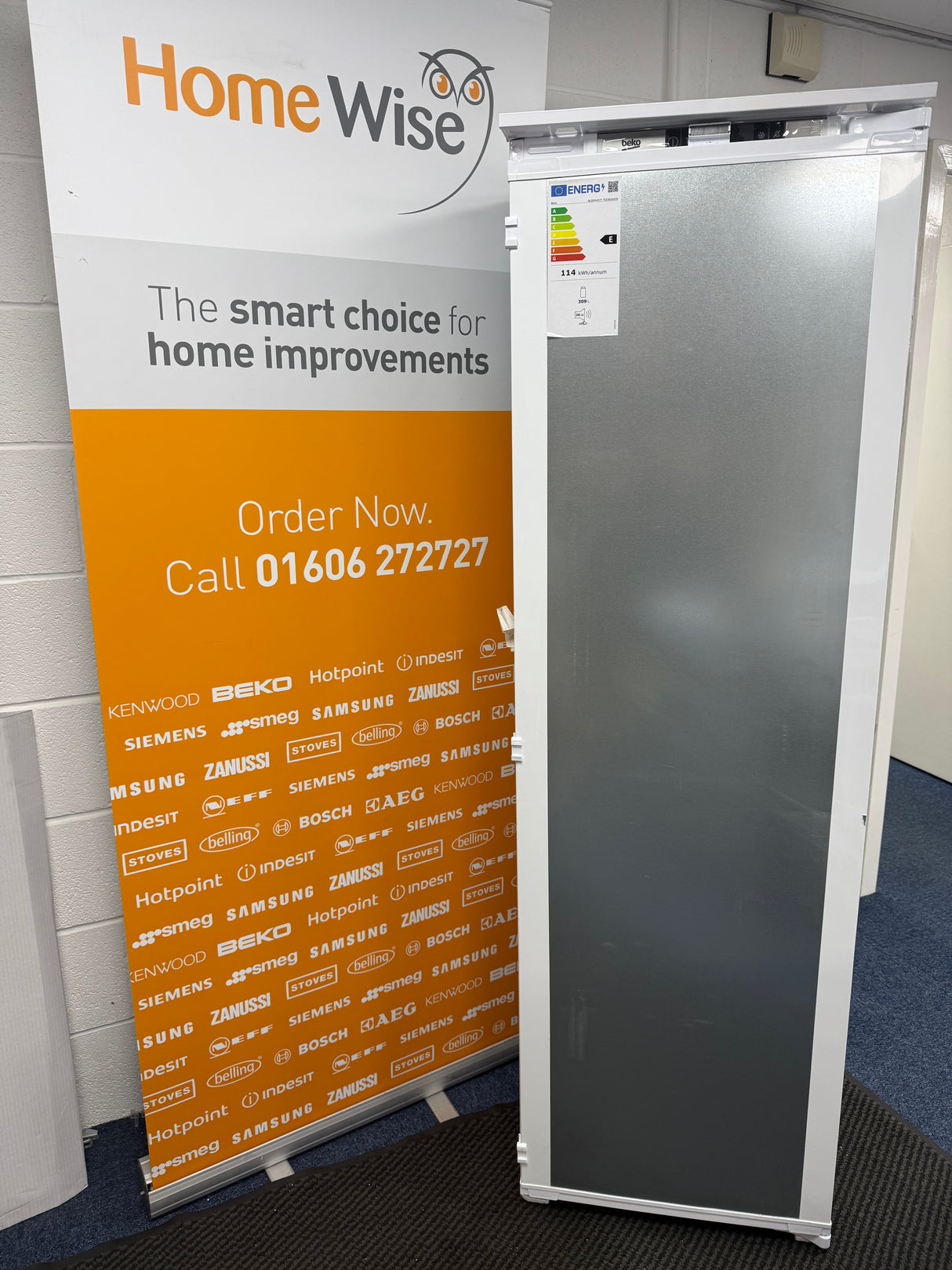 Beko BLSD4V577 (16) Built In HarvestFresh™ Tall Larder Fridge - 309 Litres - E Rated - (Ex Display) - HW182575