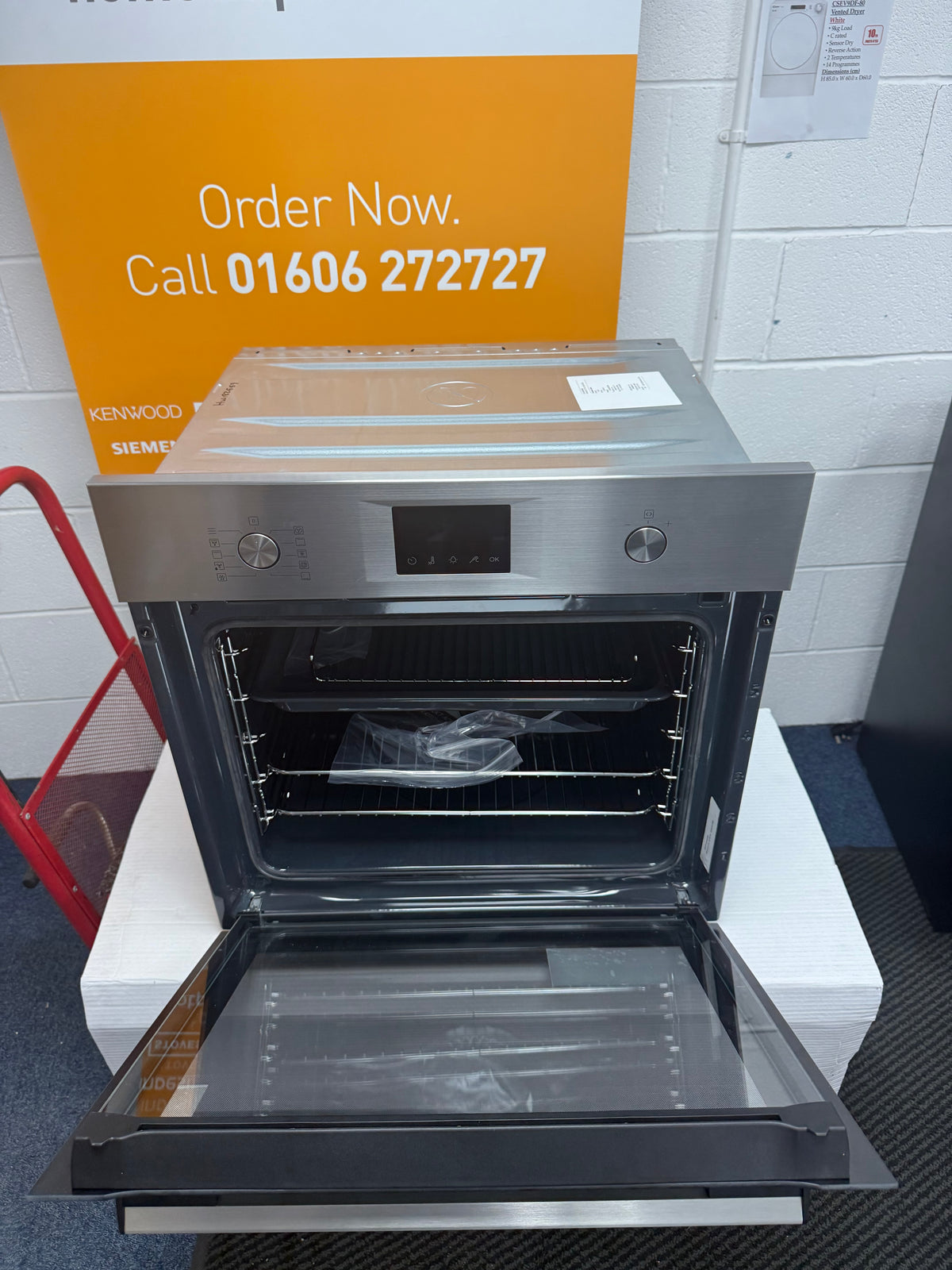 AEG Series 6000 OS6AB50AM (69) Sense Cook Aqua Clean Built-in Single Oven in Stainless Steel - A+ Rated - (Ex Display) - HW182669