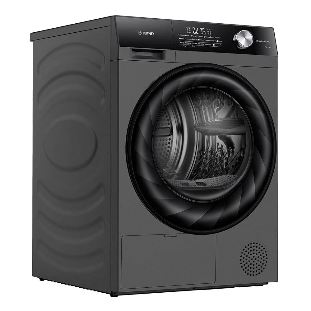 Teknik TK5HP9HS 9KG 5 Series Heat Pump Dryer in Titanium - A++ Rated - 5 Year Guarantee - POHW0137