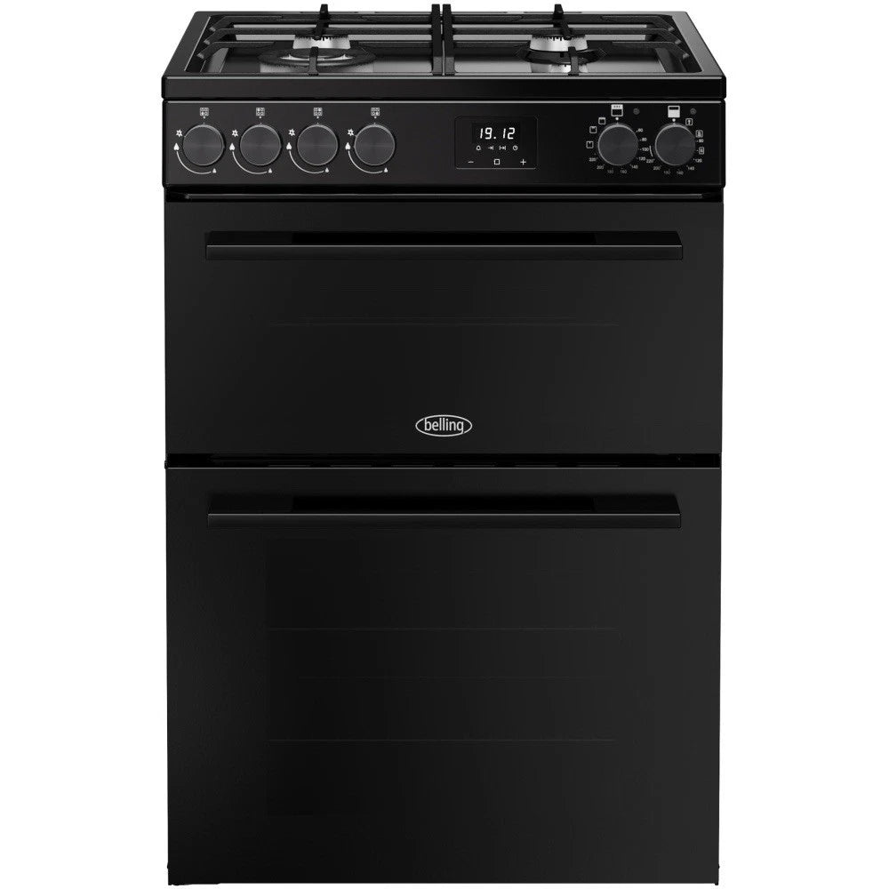 Belling 444412047 FSA Vision DF BLK (71) 60cm Dual Fuel Cooker with Double Oven in Black - (Ex Display) - HW182371