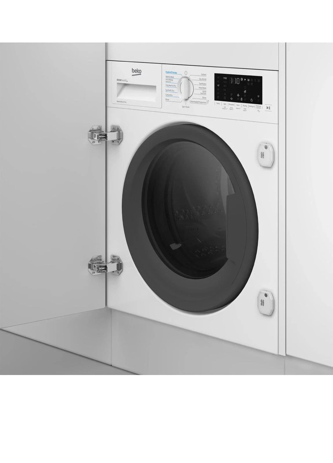 Beko WDIK954451F (43) 9+5 Kg Integrated Washer Dryer in White - (Graded Dented) - HW182343