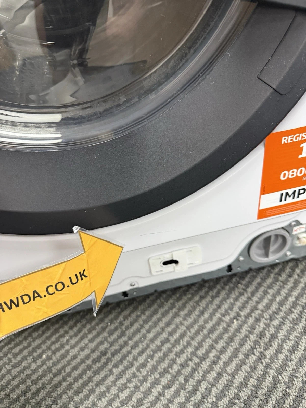 Beko WDIK954451F (43) 9+5 Kg Integrated Washer Dryer in White - (Graded Dented) - HW182343