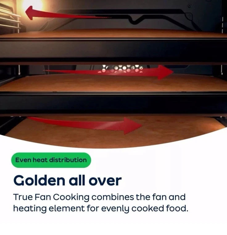 Beko RecycledNet® BBXDF21000S (97) Built In Double Oven in Silver - A/A Rated ex display HW182397