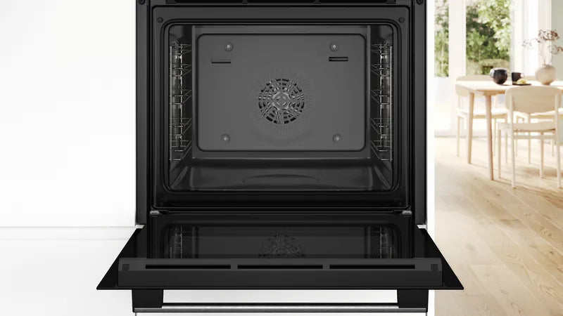 Bosch Series 4 HQA534BS3B Built In Electric Single Oven with added Steam Function in Stainless Steel - A+ Rated - (Ex Display) - HW182154-02