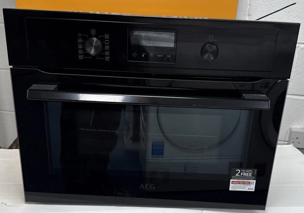 AEG KMX365060B (92) Built-In Combination Microwave Oven in Black - (Ex Display) - HW182292