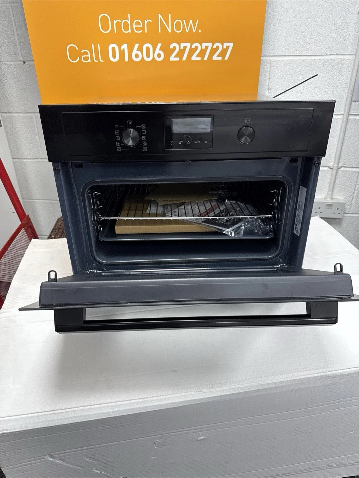 AEG KMX365060B (92) Built-In Combination Microwave Oven in Black - (Ex Display) - HW182292