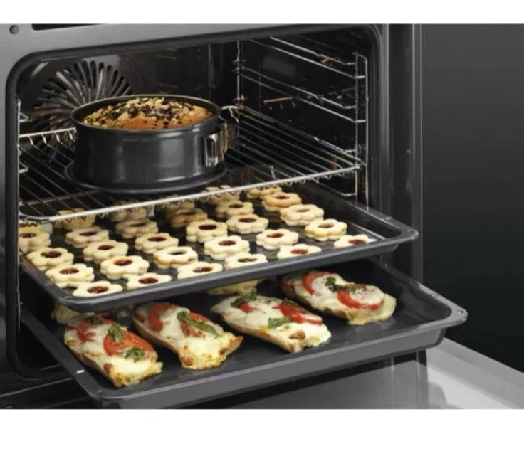AEG 3000 BEX535A61B (45) Built In Electric Single Oven in Black with AirFry and Aqua Clean Enamel - A+ Rated - (Blemished) - HW182445