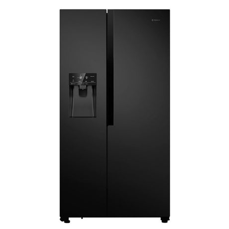 Teknix Side by Side American style Fridge Freezer in Black Stainless THSBS1791INBIX
