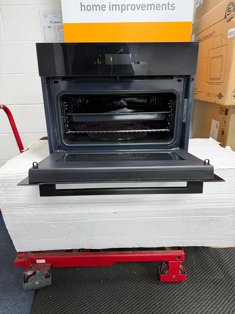 AEG KMK768080B (84) 7000 Series CombiQuick Built In Microwave Oven with Enamel Cleaning in Classic Black - (Ex Display) - HW181984