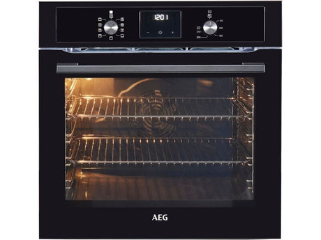 AEG  BEX335011B 3000 Series SurroundCook Built-in Electric Single Oven in Black - A Rated - HW182025