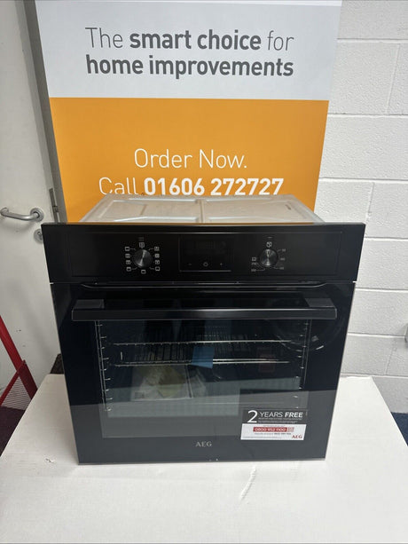 AEG  BEX335011B 3000 Series SurroundCook Built-in Electric Single Oven in Black - A Rated - HW182025