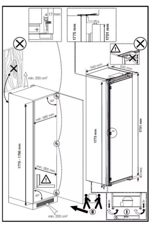 Beko BLSD4V577 (16) Built In HarvestFresh™ Tall Larder Fridge - 309 Litres - E Rated - (Ex Display) - HW182575