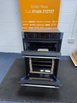 Neff N50 U1ACE2AN3B (14) Built-In Electric Double Oven in Stainless Steel - A Rated - (Ex Display) - HW182414