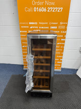 Viceroy WRWC30SSED.3 (11) 18 Bottle 30cm Undercounter Wine Cooler Fridge in Stainless Steel - (Ex Display) - HW182311