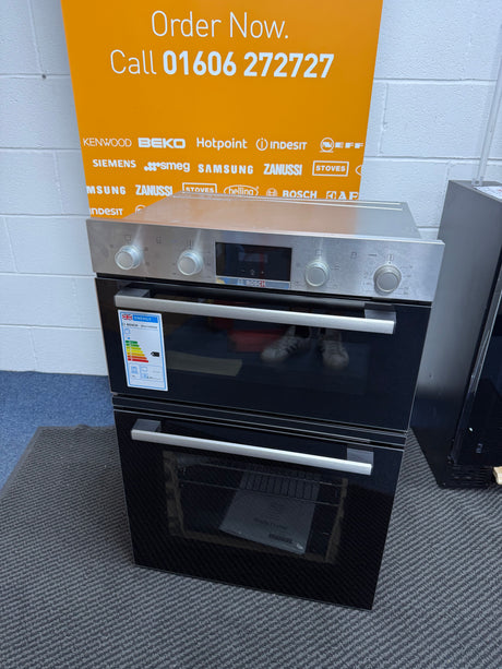 Bosch Series 2 MHA133BR0B (19) Built In Electric Double Oven in Stainless Steel - A Rated - (Ex Display) - HW182557