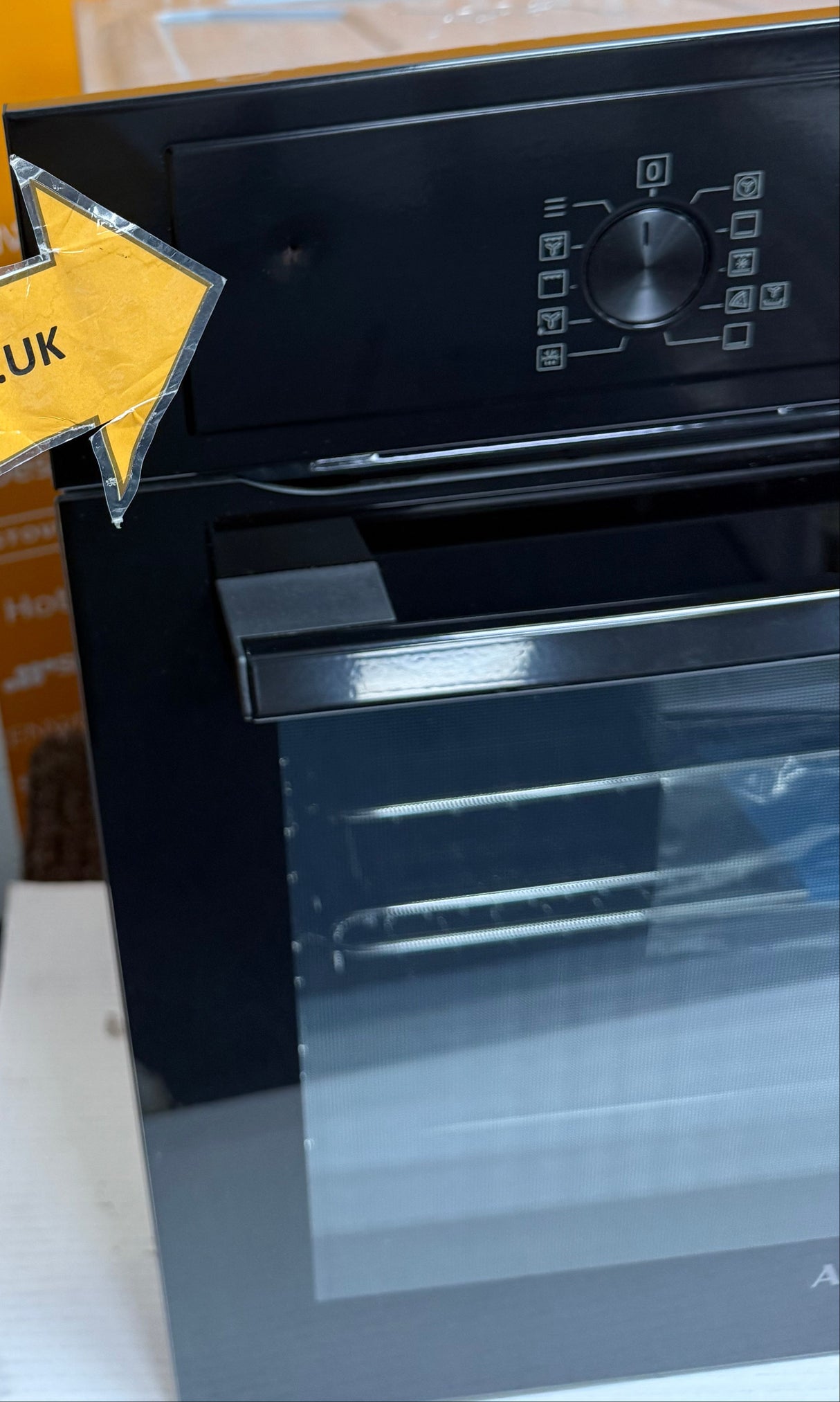 AEG 3000 BEX535A61B (45) Built In Electric Single Oven in Black with AirFry and Aqua Clean Enamel  - A+ Rated - (Blemished) - HW182445