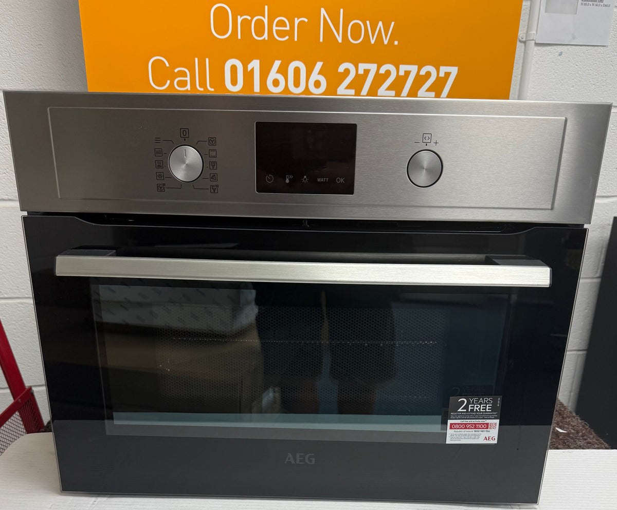 AEG KMX365060M (46) Built-In Combination Microwave Oven in Stainless Steel - (Ex Display) - HW182646