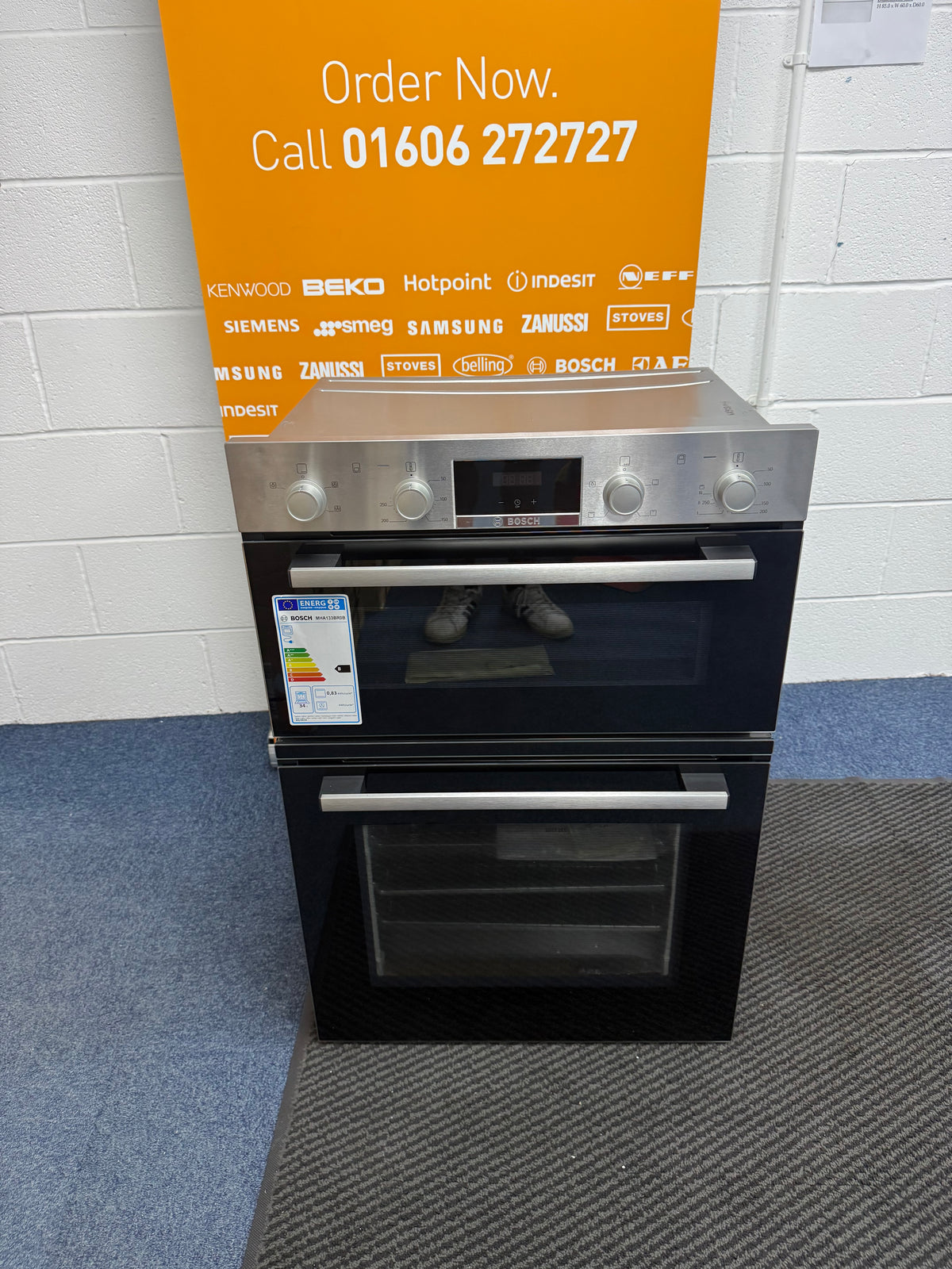 Bosch Series 2 MHA133BR0B (89) Built In Electric Double Oven in Stainless Steel - A Rated - (Ex Display Blemished ) - HW182689