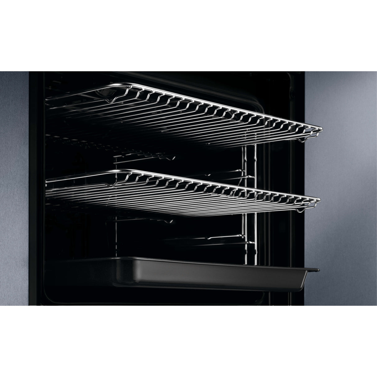 AEG BEX335011M (96) SurroundCook Built-in Electric Single Oven with Aqua Clean in Stainless Steel - A Rated - (Ex Display) - HW181796