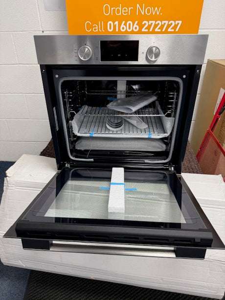 Teknix BITK264GSX 69 Litre Gas Oven with Digital Clock in Stainless Steel - LPG Convertible - POHW0141