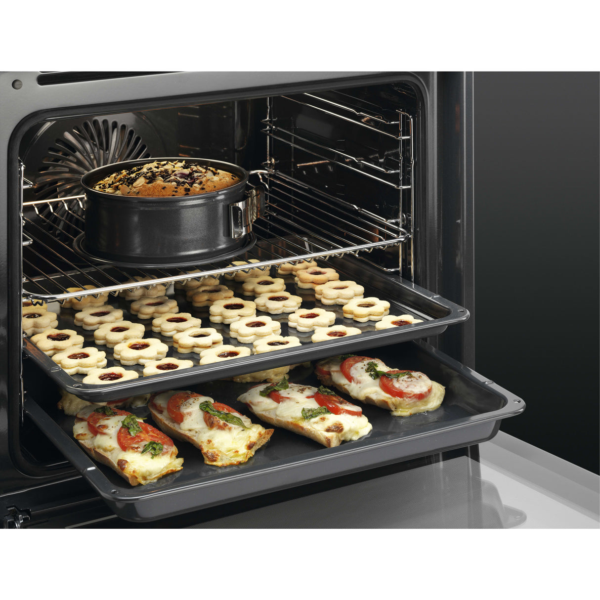 AEG BEX335011M (96) SurroundCook Built-in Electric Single Oven with Aqua Clean in Stainless Steel - A Rated - (Ex Display) - HW181796