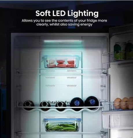 Hisense RB327N4WBE 55cm Wide 182.5cm Tall Fridge Freezer in Black