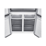 Teknix TMD19091SIBI 505 Litres Multi Door American Fridge Freezer in Dark Inox - E Rated Stock photo double freezer compartmnt