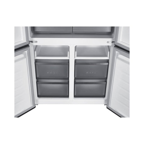 Teknix TMD19091SIBI 505 Litres Multi Door American Fridge Freezer in Dark Inox - E Rated Stock photo double freezer compartmnt