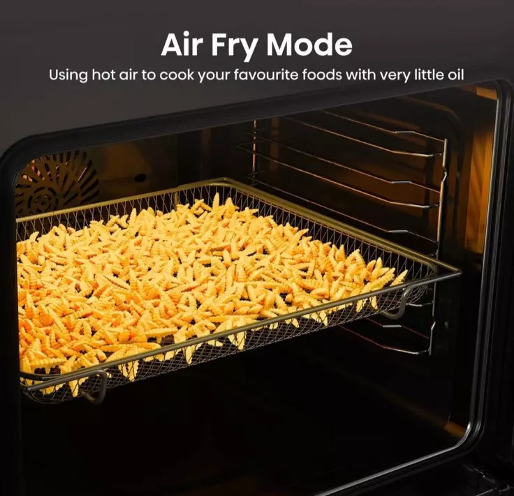 Hisense BID914221ADBG Double Built In Oven In Black - Air Fry - A Rated - Refurbished stock Photo Air Fry Mode