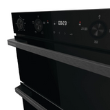 Hisense BID914221ADBG Double Built In Oven In Black - Air Fry - A Rated - Refurbishedstock photo control panel and clock 