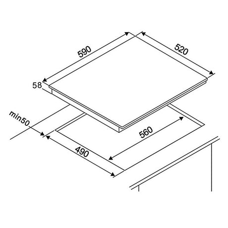 Teknix 60cm Plug in Induction Hob with Touch Control SCIH6PIS from HomeWise