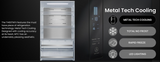 Teknix TH60TNFX 274L Total No Frost Single Door Freezer in Brushed Seel - E Rated - POHW0073 **(Suitable for Garage Use -15°C)**