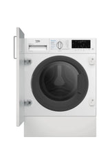 Beko WDIK954451F (43) 9+5 Kg Integrated Washer Dryer in White - (Graded Dented) - HW182343