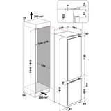 Hotpoint HTC20 T322 UK (31) 194cm Extra Tall 280L 70/30 Integrated No Frost Fridge Freezer - Sliding Door Hinge - E Rated - (Ex Display) - HW182431