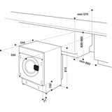 Hotpoint BI WMHG 71483 UK N (94) 7KG 1400RPM Integrated Washing Machine ex display - HW182694