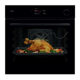 AEG NBR7P731SB (32) 7000 MealAssist Built in Single Oven with SteamCrisp and Pyrolytic Self Cleaning - A++ Rated - (Ex Display) - HW182632