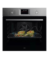 AEG Series 6000 OS6AB50AM (94) Sense Cook Aqua Clean Built-in Single Oven in Stainless Steel - A+ Rated - (Blemished) - HW182294