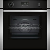 Neff N50 B6ACH7AN7B (68) Slide & Hide Built-in Single Oven with Pyrolytic Self Cleaning in Stainless Steel - A+ Rated - (Ex Display) - HW182768