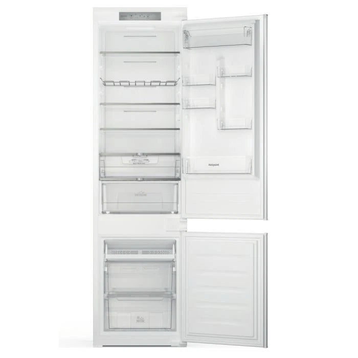 Hotpoint HTC20 T322 UK (31) 194cm Extra Tall 280L 70/30 Integrated No Frost Fridge Freezer - Sliding Door Hinge - E Rated - (Ex Display) - HW182431
