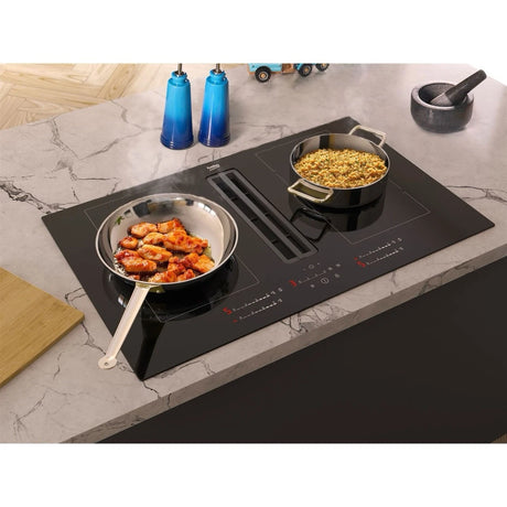 Beko HIXI84700UP (10) 82cm Induction Hob with Venting Extraction in Black - A Rated - (Tatty Box) - HW181910