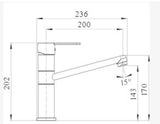 Blanco 453509 BM1630CH Fleet Kitchen High Pressure Single Lever Mixer Tap in Chrome - HW181996