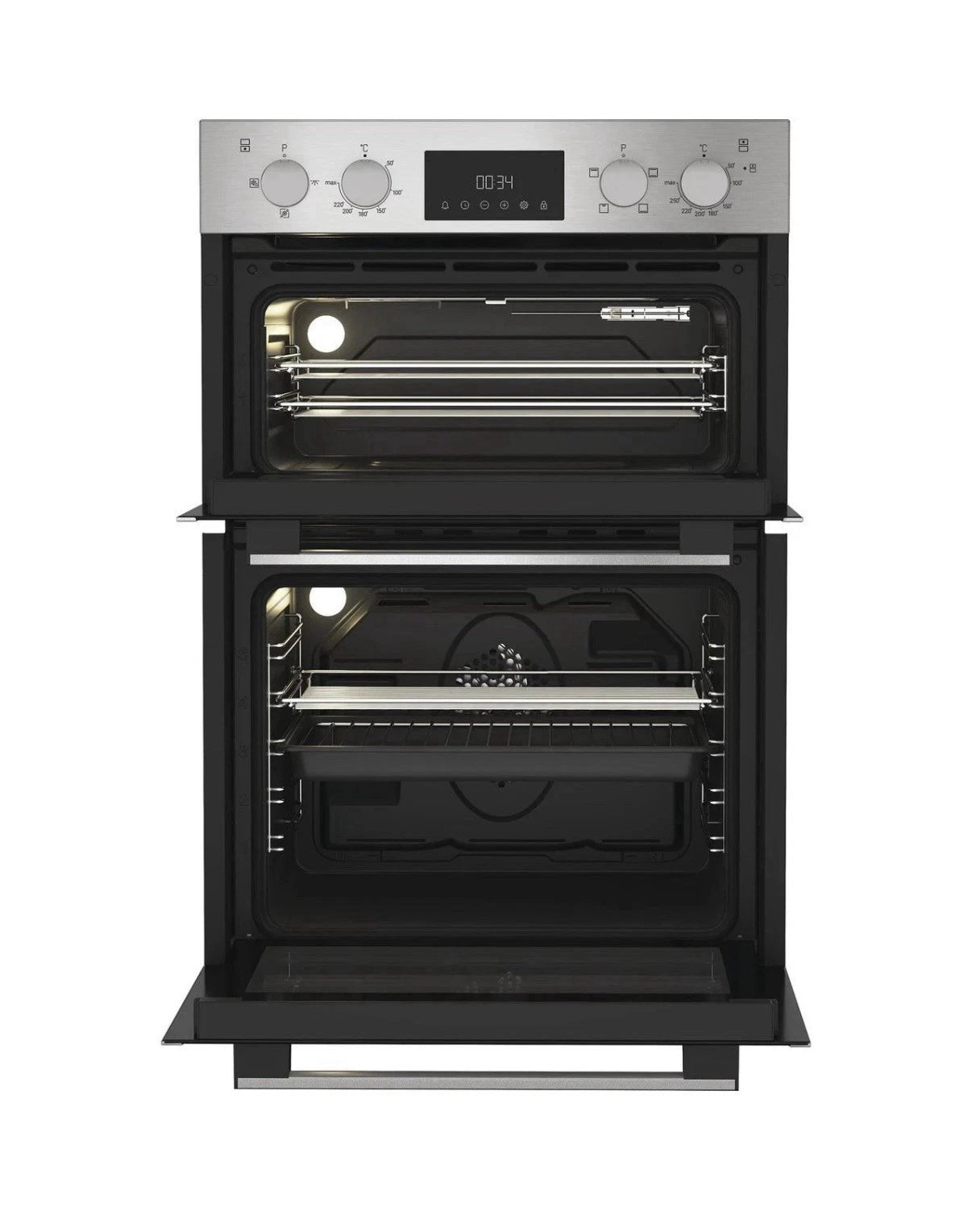 Hotpoint DIH 10D IX 113 Litre Double Built-in Oven in Stainless Steel - A/A Rated - (Ex Display) - HW182399