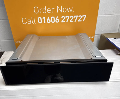 CDA VW153BL 14cm High Push-Push Warming Drawer in Black - (Ex Display) - HW182018