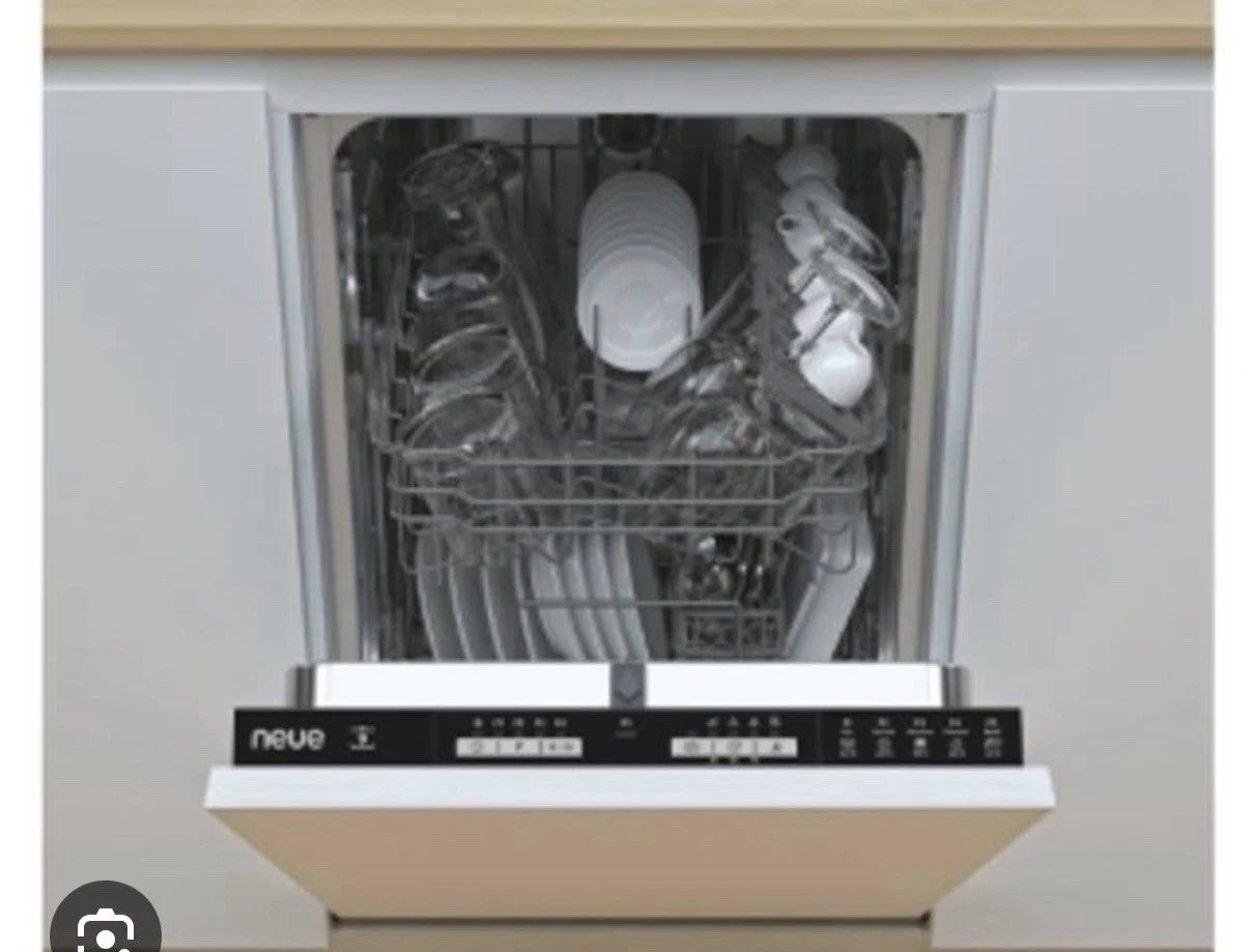 Neue Candy Built NDIH1L949 45cm Slimline 9-Place Settings Integrated Dishwasher with Black Control Panel - HW182116