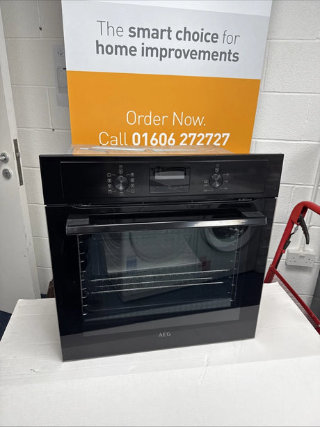 AEG  BEX335011B 3000 Series SurroundCook Built-in Electric Single Oven in Black - A Rated - HW182025