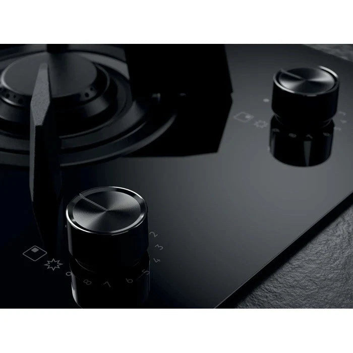 AEG HDB95623NB (37) 90cm Mixed Induction and Gas Hob in Black Glass - (Tatty Box) - HW182637
