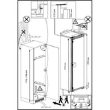 Beko BFFD4577 (59) 178cm Integrated Frost Free 220L Tall Upright Freezer with Sliding Hinge - E Rated - (Ex display blemished) - HW182559