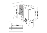 Hotpoint HP4ID11CS80UK (97) 45cm Slimline Integrated Dishwasher with 11 Place Settings - D Rated - (Ex Display) - HW182697