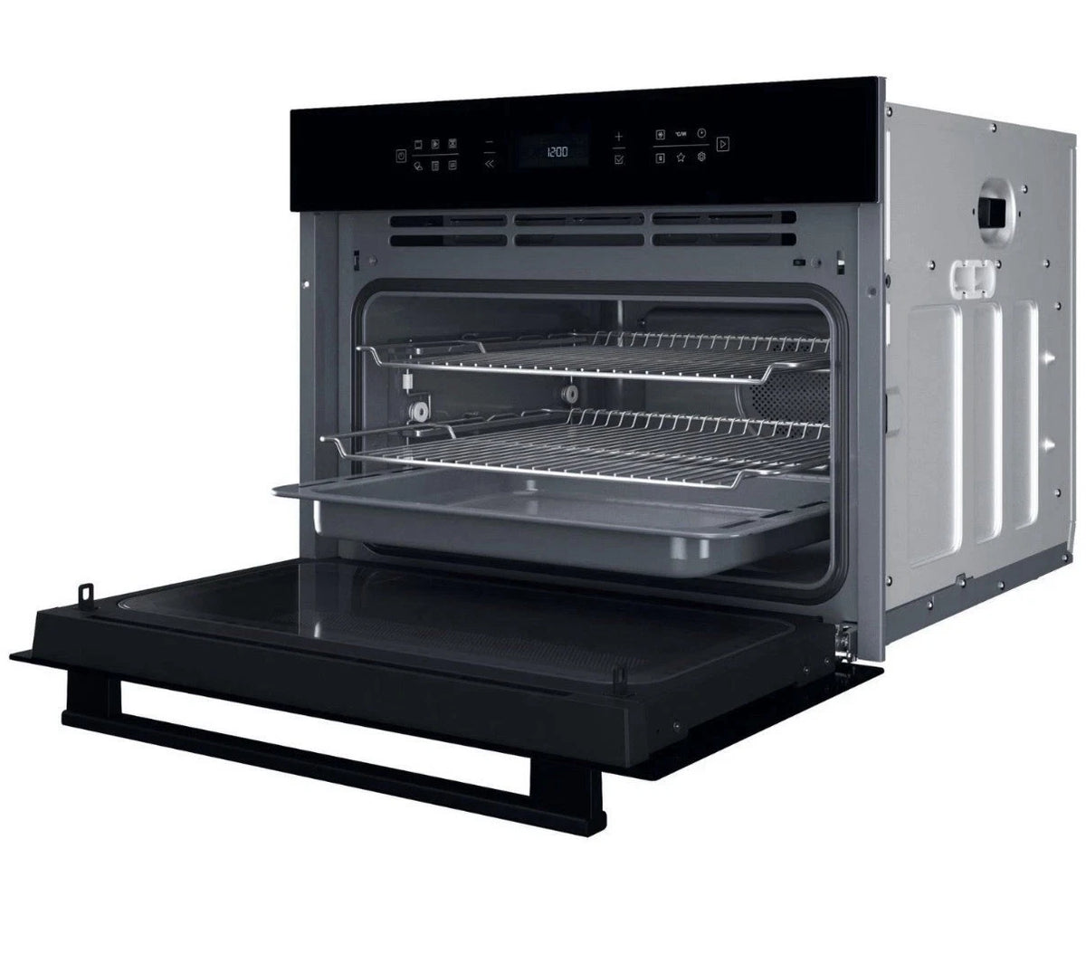 Hotpoint Cook on 3 HCW6O7HTSBUK (01) 53 Litre 950W Built-in Compact Oven with Microwave in Black - (New Tatty Box) - HW182701