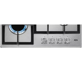 AEG HGB64200SM (44) 3000 59cm 4 Burner Gas Hob in Stainless Steel - (New) - HW182244